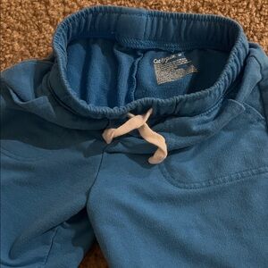 Cat & Jack Blue Jogger Pants with White Drawstring